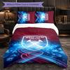 West Ham United Calcio Set Biancheria da Letto 3 Pezzi Morbido Set Copripiumino con Federe Set Decorazione Camera da Letto per la Casa