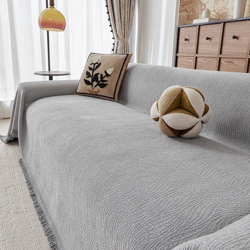 

3 Seater Sofa Cover Full Set sofa covers Anti Cat Scratch Non Slip Modern Solid Color Couch Cover Washable for Living Room Home 180x30cm