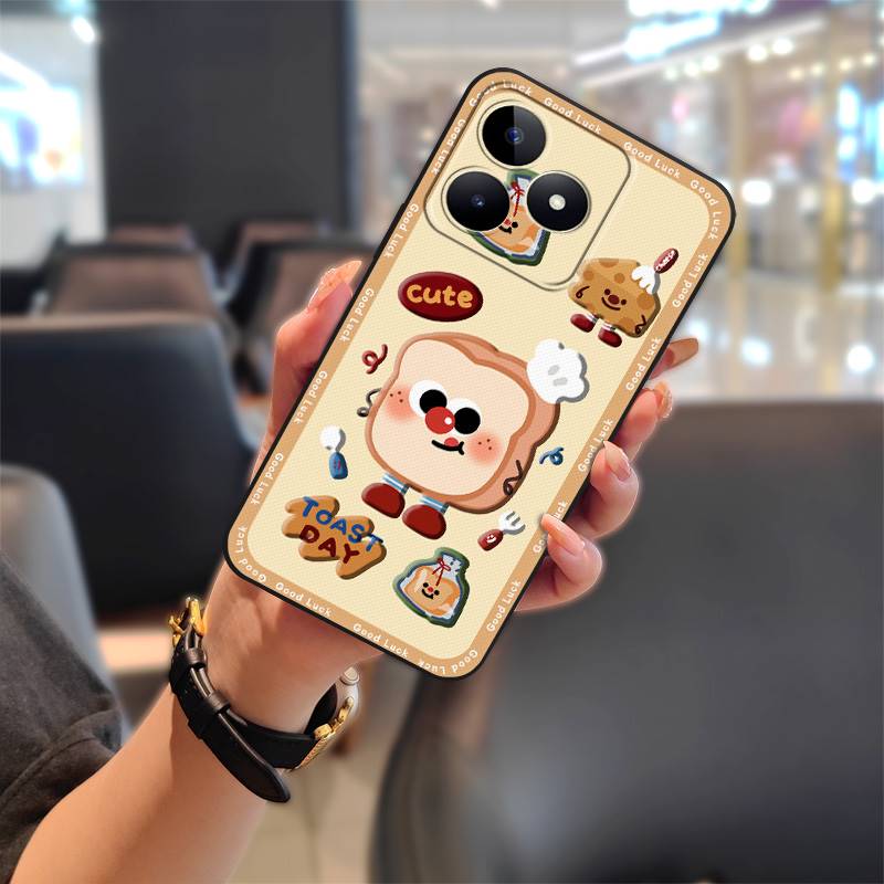 Phone Pouch TPU Phone Case For Realme C53/Narzo N53/Note50/C51/C51S Full Wrap Cartoon Protective Durable Anti-dust Cute