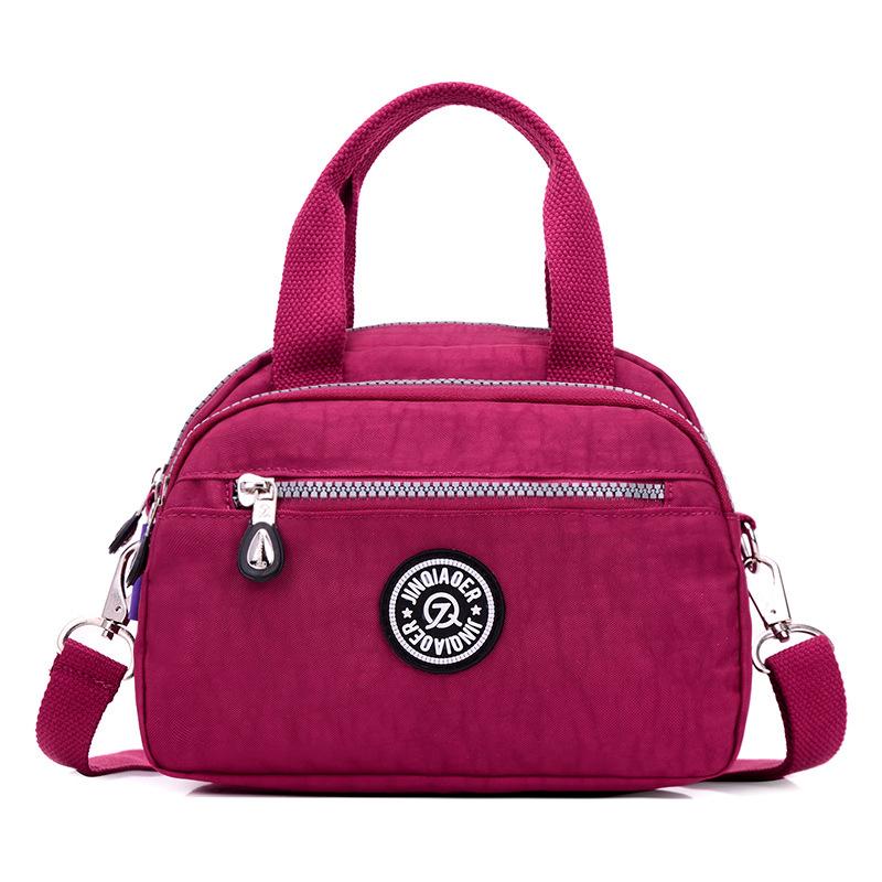 Female Bag 2022 New Fashion Handbag Shoulder Messenger Bag Lightweight Washable Nylon Leisure Small Bag KTB