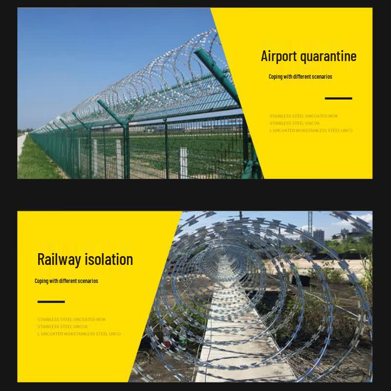 Hot-dip Galvanized Razor Wire Fence