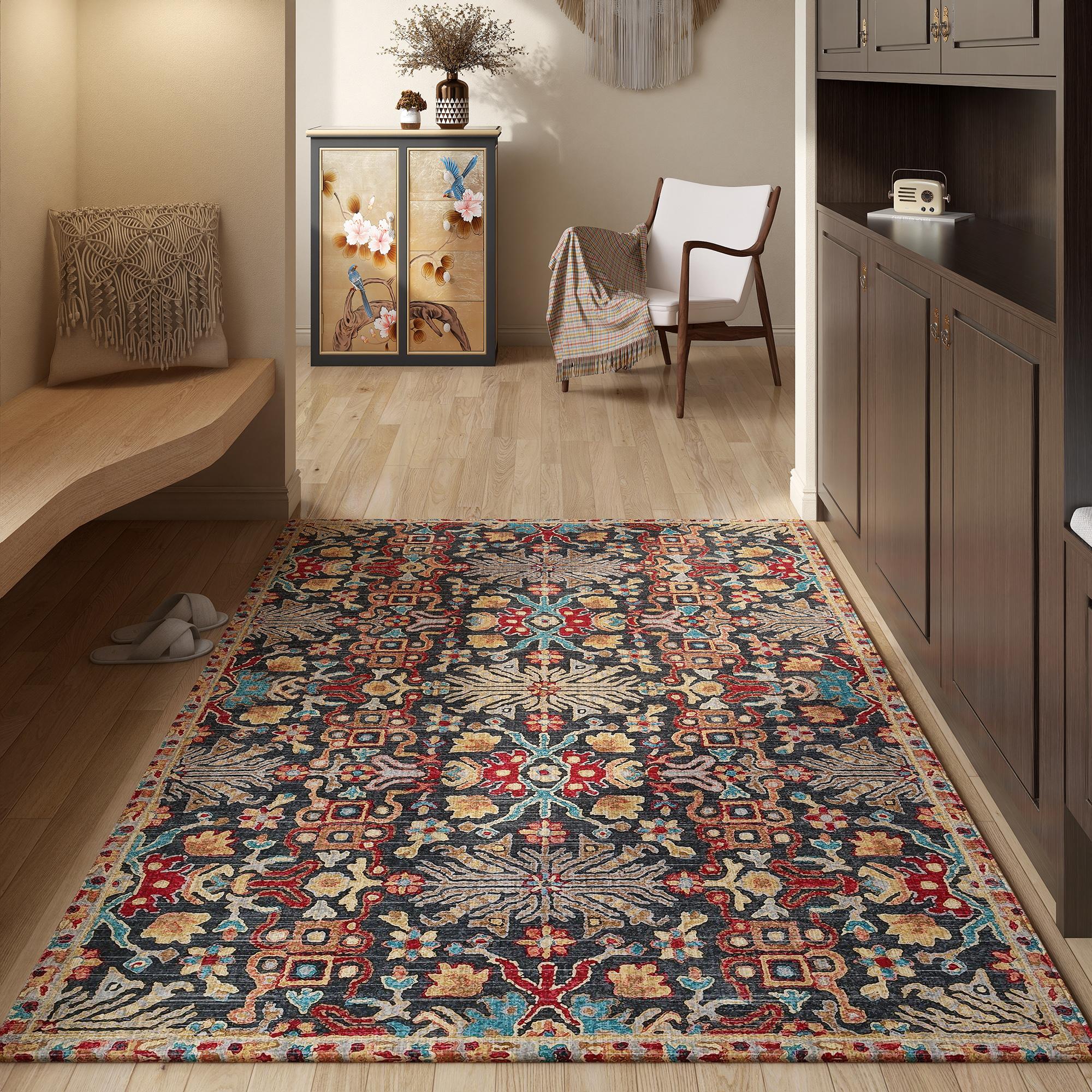 

High - End Door Mat—Luxury Entrance Rug for Home, Anti - Slip and Cuttable Floor Mat for Indoor Use 120X160CM(3.9X5.3FT