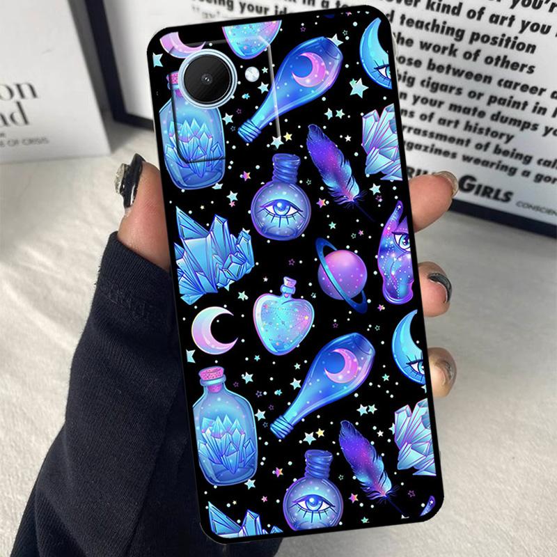 Occult Witchcraft Moon Gothic Witch For Realme GT7 Pro GT6 C67 C65 C63 C61 C55 C53 C51 C71 C75 10 11 12 13 14 15 Pro Plus Case