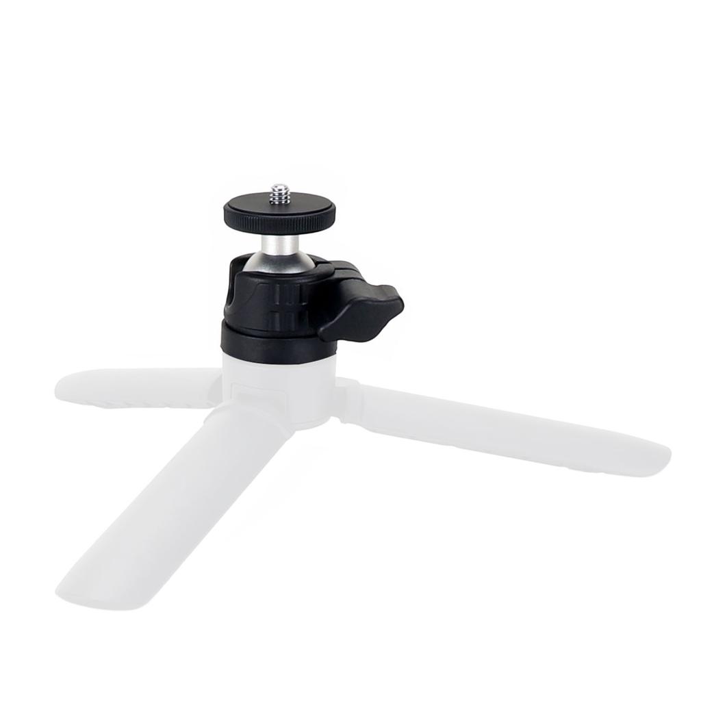   Desktop Phone Tripod   Head with 360 Degree Rotation for Camera and LED Light
