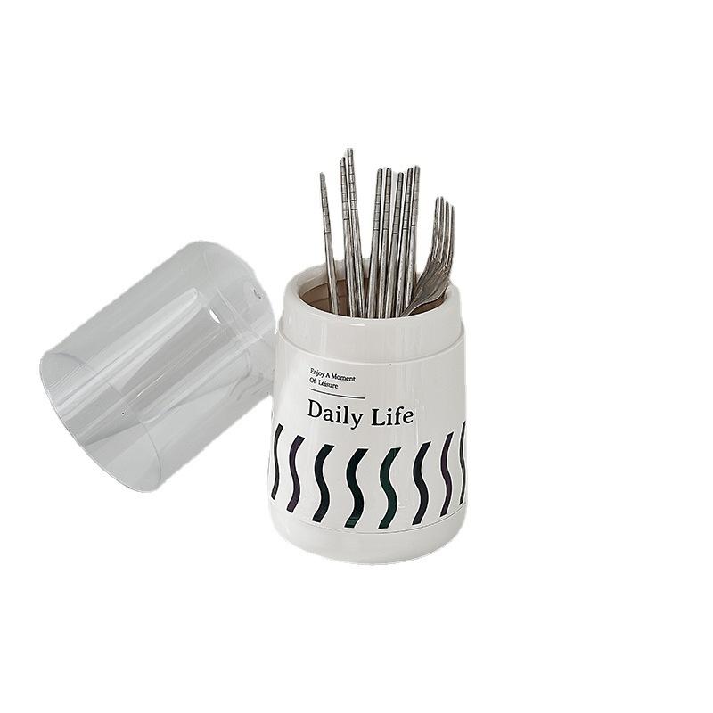 Cutlery Drain Rack Organizer Multi-functional Spoon Fork Chopstick Storage Holder Household Kitchen Tableware Storage Holder Box