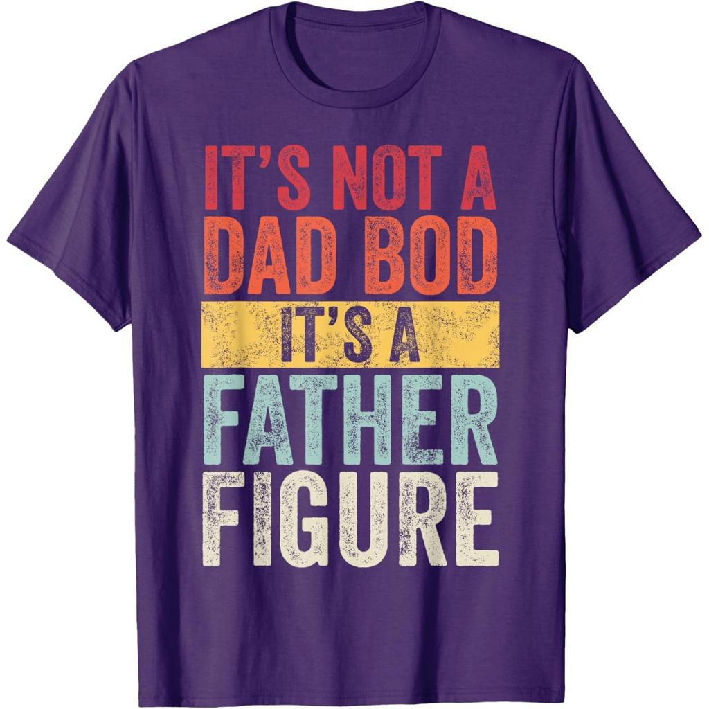 It's Not A Dad Bod It's A Father Figure Funny Retro Graphic Tee Unisex's Short Sleeve T-Shirt Casual