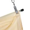 Beige Waterproof Polyester Fabric Outdoor Telescopic Awning Wave Sunshade Net Pergola Sun Canopy Swimming Pool Shading Sail