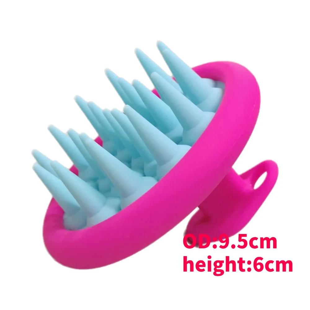 Silicone Shampoo Brush Hair Massager body scrubber Head Scalp Massage Comb Body Massage scrubber Bath Salon Hairdressing Tools
