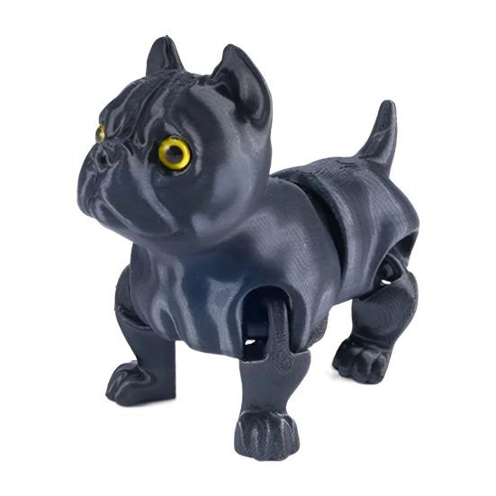 

3D Printed Dog Model Fidget Toy Articulated Puppy with Movable Joints Flexible Animal Stress-Relief Toy Desktop Pet Gift for Kids Collectors Home B