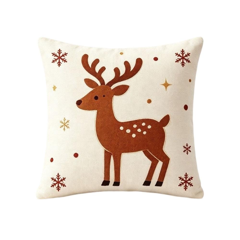 2D Flat Christmas Pillow Cover Christmas Tree Xmas Tree Pillowslip Throw Cushion Case Winter Decor