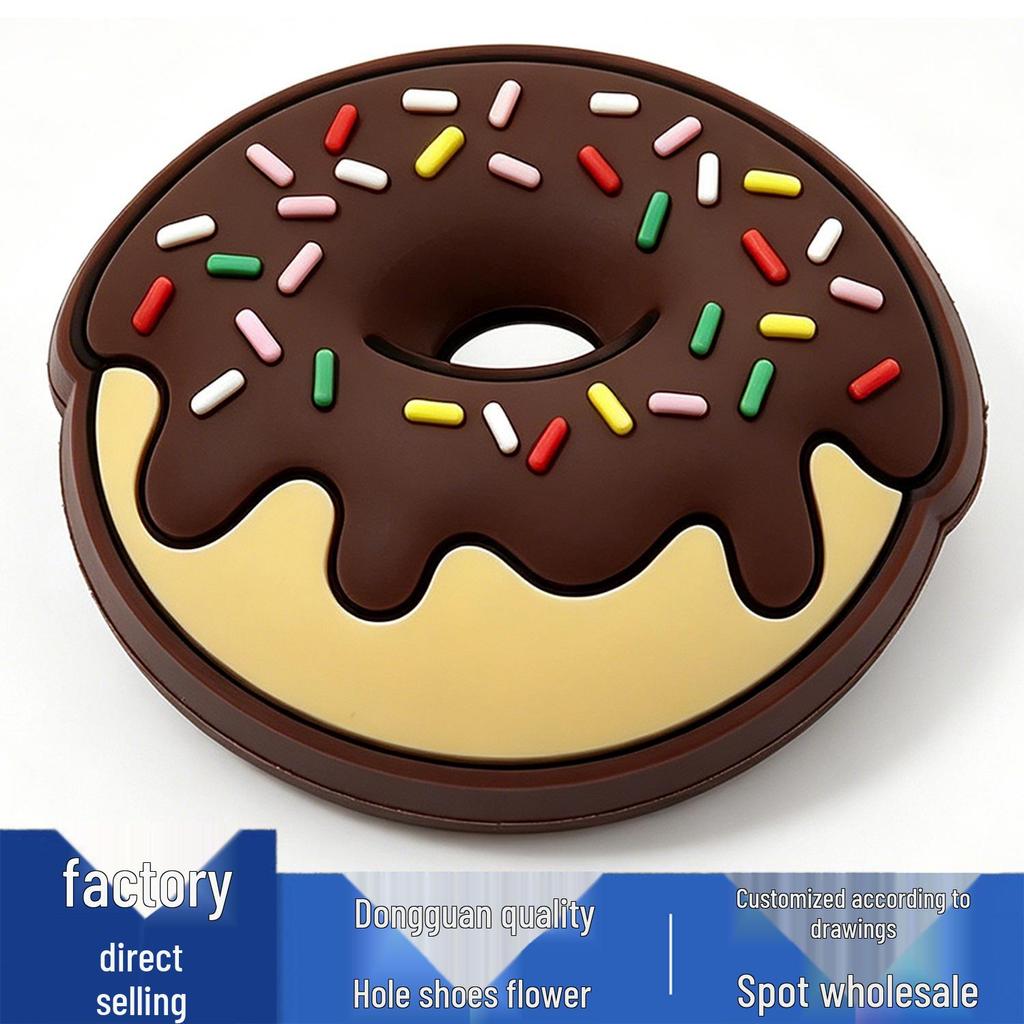 New Crocs Flower Charms: Cute, Versatile PVC Food Series Buckles for Crocs Shoe Decorations