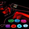 1Pc Universal 2M 12V LED Car Panel Decor Atmosphere Lights Wire Strip Lamp Light Car Lights Decoration Car Interior Accessories
