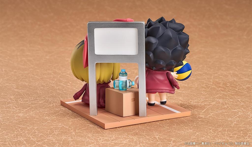Kozume Kenma and Kuroo Tetsuro plastic painted finished figure Qset+ Haikyu!! non-scale
