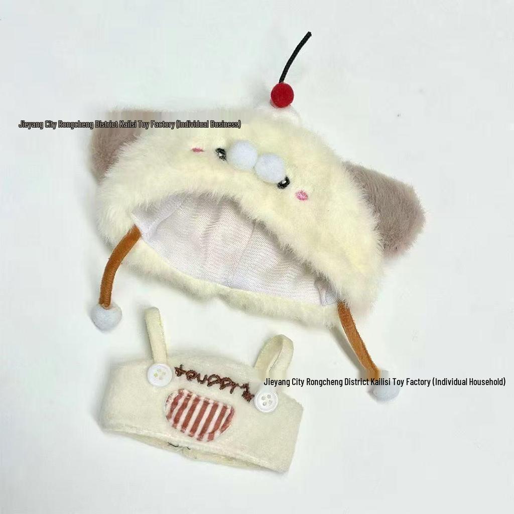 10cm Bear Doll Casual Wear Set - Universal Cotton Clothes for Afternoon Tea, Capybara Lulu Style
