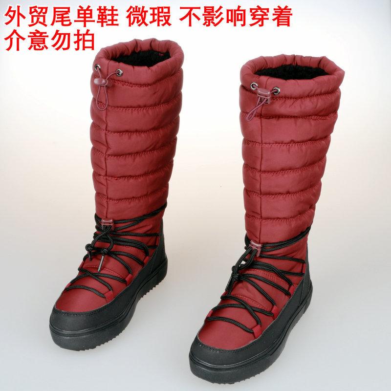 Foreign Trade Tail Order Processing, Winter Snow Boots Non-slip Flat Bottom Velvet To Keep Warm, Cold Rainy Days Wear Ski Resort Travel