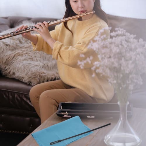 SEWACC Cleaning Kit, Guitar Set, Microfiber Cleaning Cloth, Flute Cleaning Cloth, Flute Care Products, Wind Instrument Care Set