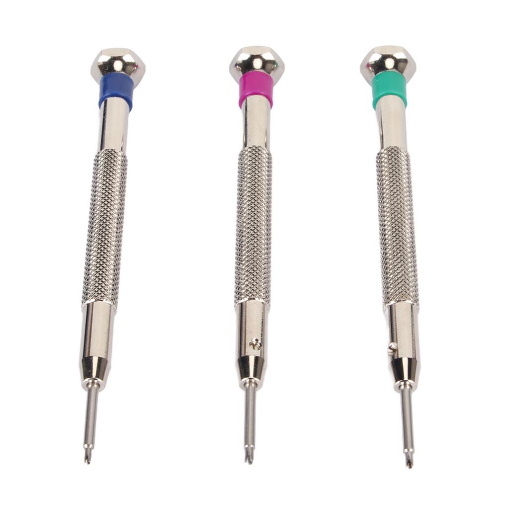 3pcs Watch Spring Remover Tool Stainless Steel Mixed Size Watch Movement Repairing Tool