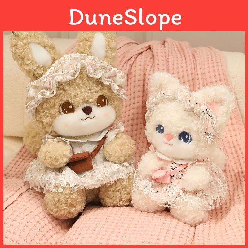 Cartoon Cat Squirrel Rabbit Plush Toy With Pp Cotton Filling For Kids Birthday Gift