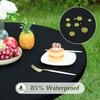 2Pcs Round Spandex Tablecloth Cocktail Table Cover Stretch Washable Picnic Table Cover for Camping,Dining,Indoor and Outdoor