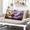 Dream Castle Butterfly Water Lily printing pillow cover Short plush Suitable living rooms bedrooms sofas throw cushion cover