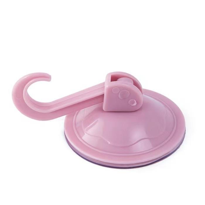 1PCS Bathroom Strong Vacuum Suction Cup Hook Kitchen Door Suction Wall Glass Wall Hanging Free Punching Load-bearing Adhesive Hook
