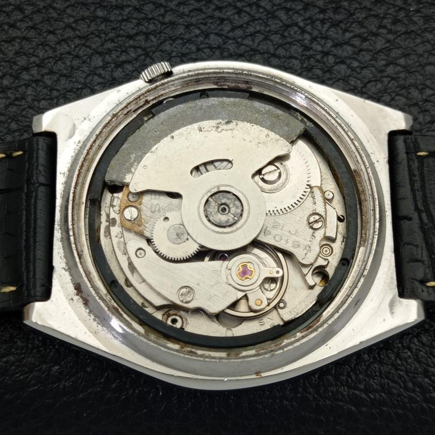 USED JAPAN-MADE SEIKO 5 7019A MENS DAY/DATE AUTOMATIC BLUE DIAL WATCH A427856-2 R1054-a427856