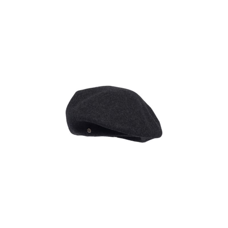 Brown Hat Dramatic wool beret - Chacoal