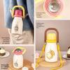Double Drink Straw Insulated Cup Leak Proof Vacuum Flask Dopamine Travel Thermal Cup  Hot and Cold