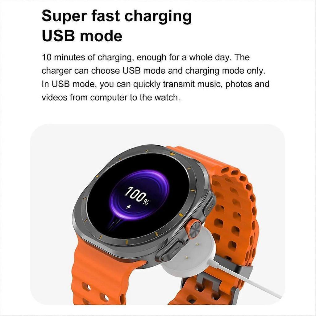 DT Watch Ultra 47mm Smartwatch Bluetooth-Anruf Kompass 3D-Menü Kabelloses Laden Serie 7 Smartwatch