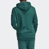 Adidas Originals Trefoil Hoodie With Drawstring And Letter Print Men Hoodie Green EJ9681