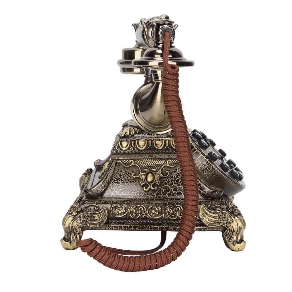 Telefon Vintage cu Butoane Hands Free cu Fir Telefon Fix de Modă Veche pentru Casă Birou Cafenea