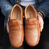 New Crocodile Leather Men Loafers Breathable Large Size Driving Shoes Casual 38-47