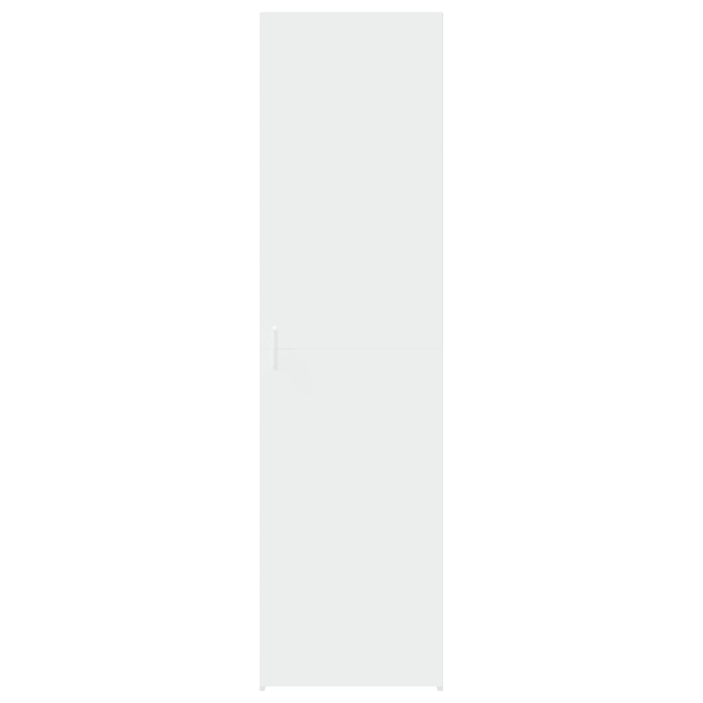 Vidaxl Tall Cabinet, White, 50X42.5X185 Cm, Wood-Based Material