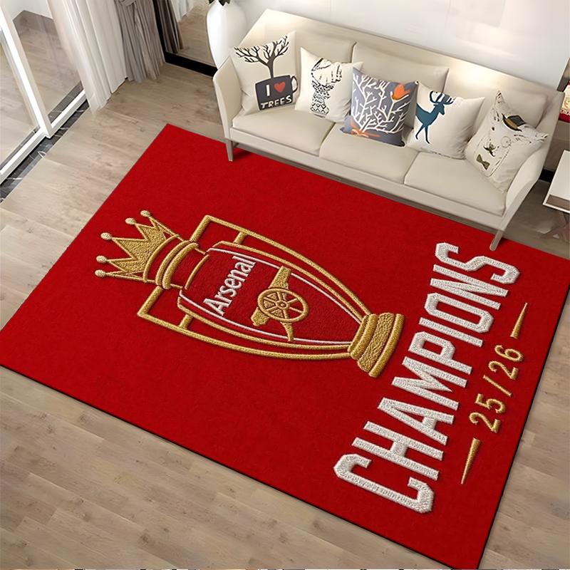 Arsenal Champions Designed Floor Mat, Suitable As a Non-slip Mat for the Living Room or Bedroom Sofa