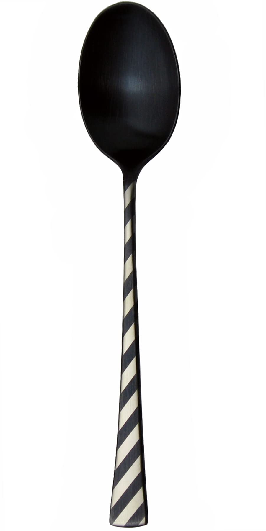 Nagao Kuro Dinner Spoon Stainless Steel Black Oxide Laser Finish Made in Japan - - 17.8cm 18-8