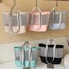 Large Capacity Mesh Travel Tote Bag Women Stylish Shoulder Handbag With Magnetic Urban Minimalist Design Daily