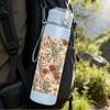 1PC Dried Daisy Beige Neutral Bouquet Print 750ml Color Plastic Sports Water Bottle Leakproof Flip Straw Lid Suitable for Sports Office Home Use