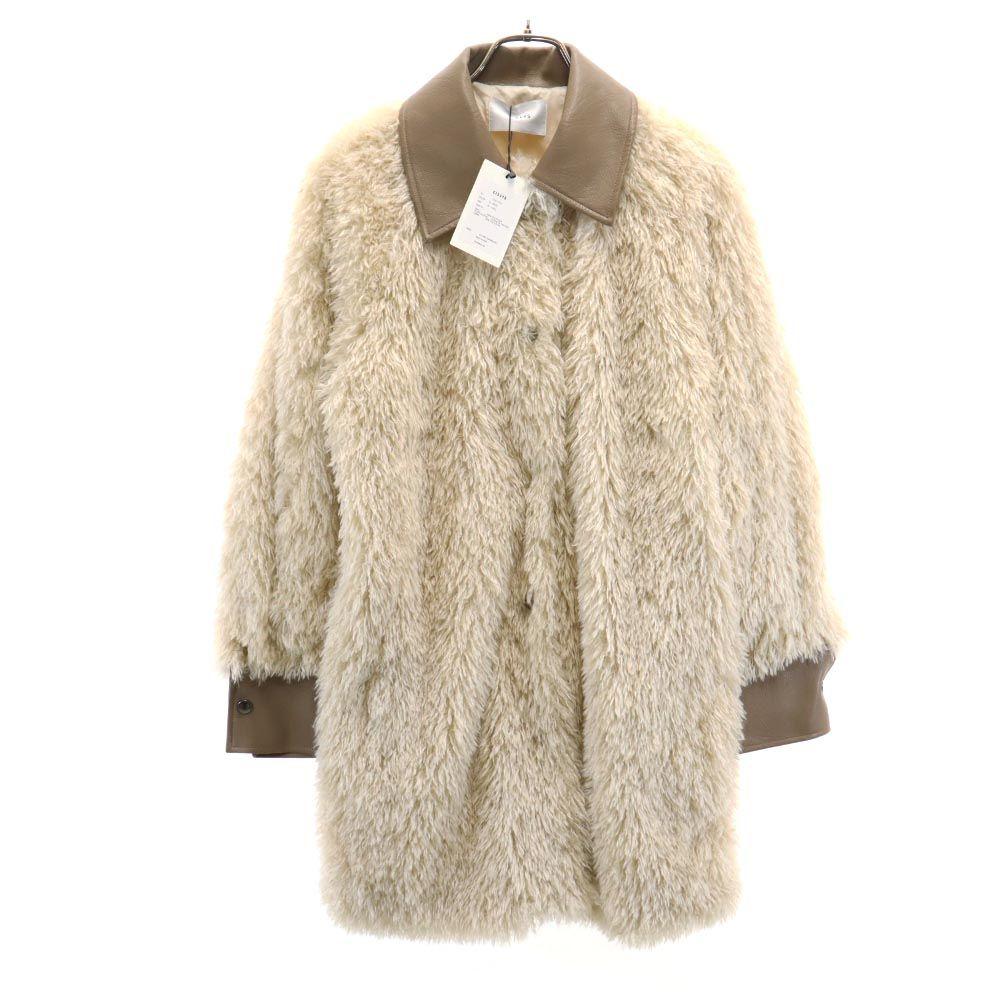 unused CISLYS Fur coat F Beige Women Used