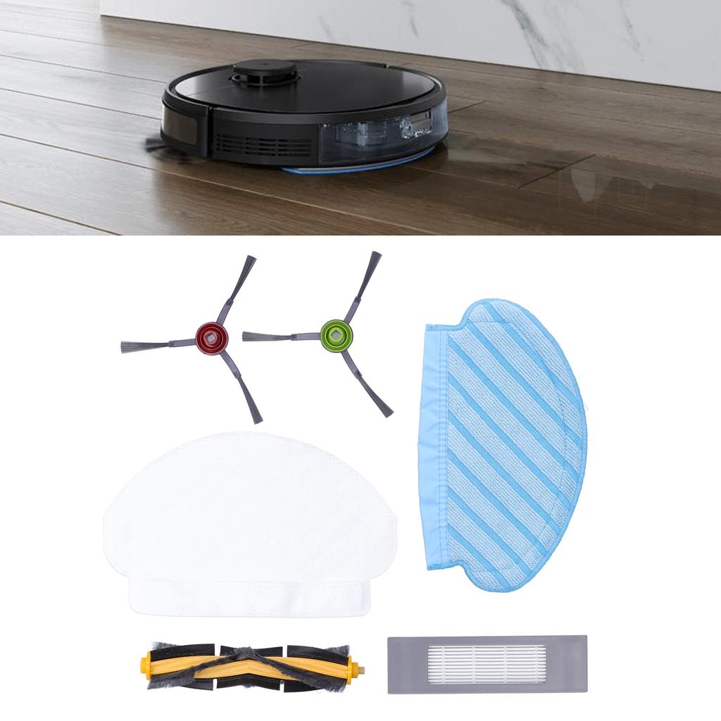 Kit Perie Laterală Principală Filtru Lavetă Lavabilă Lavetă de Unică Folosință Potrivit pentru Aspiratorul DEEBOT OZMO 950 920