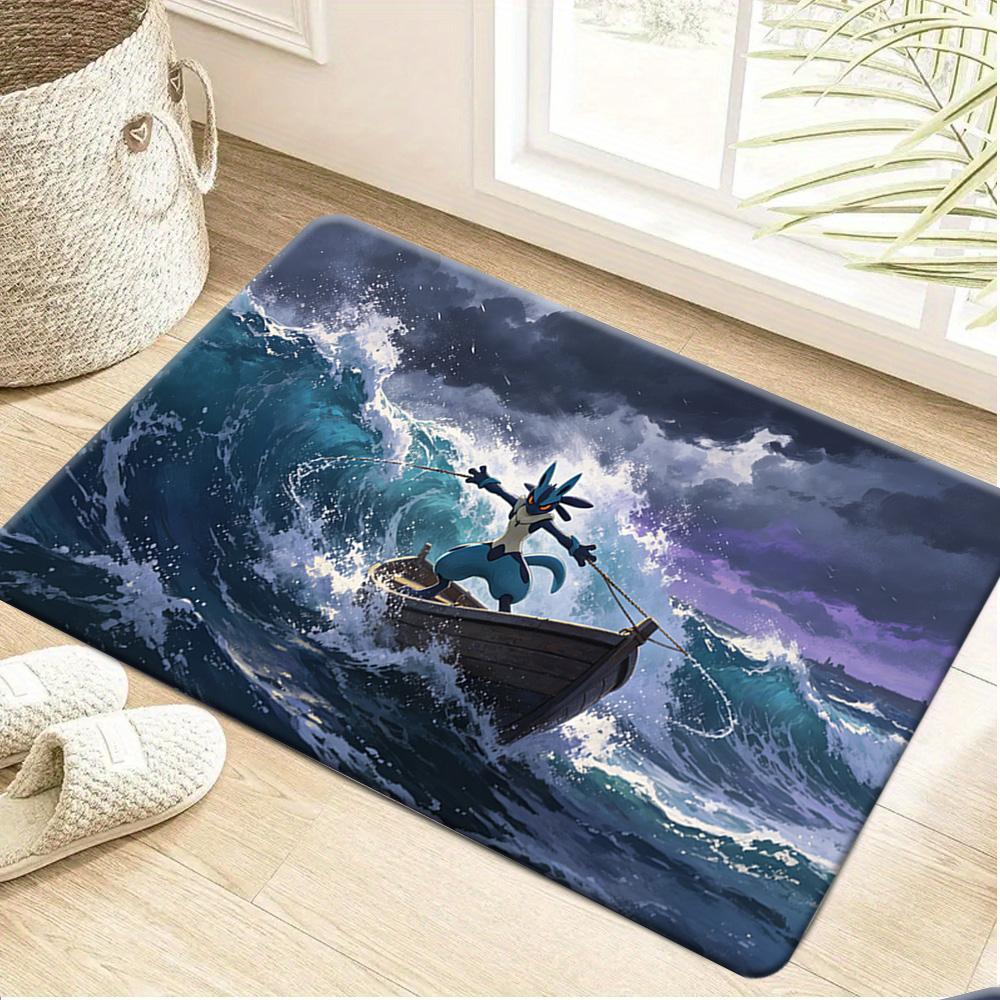 

Bulbasaur and Panda Floral Mountain Print Doormat Non-Slip Floor Mat for Home Decor 40cm x 60cm