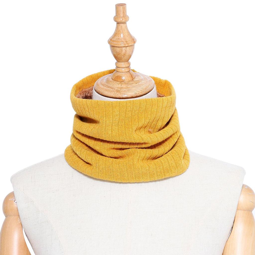 Unisex Wool Neck Gaiter: Faux Collar for Cervical Support, Thickened, Warm Knitted Scarf & Head Protector.