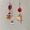 Cute 3D Strawberry Cake Cookie Pendant Phone Charm Strap Lovely Accessories Lanyard Keycord For iPhone Camera Bag Girls Jewelry