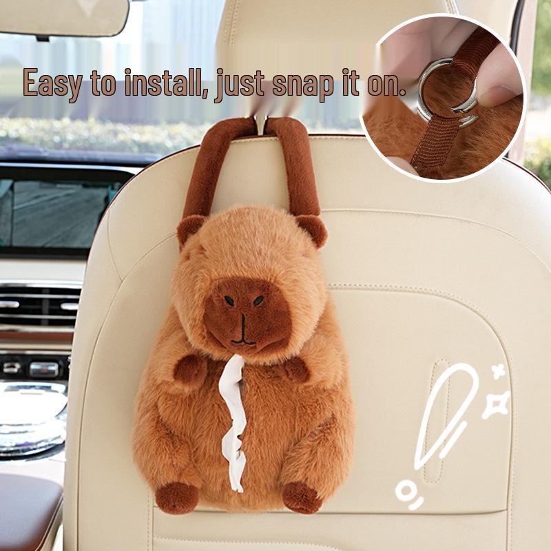 Capybara Car Hanging Tissue Box Holder