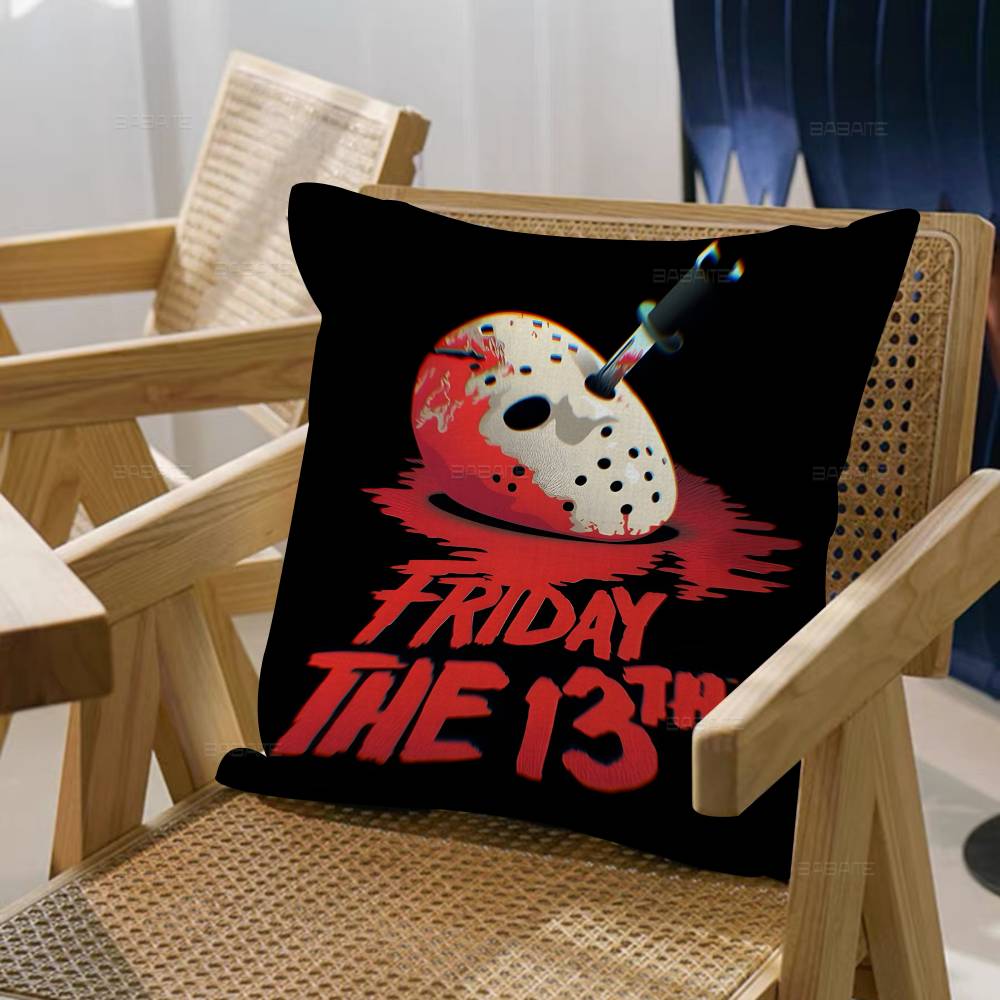 Jason V-Voorhees Horror Personalized picture text home decorative pillows Household Gifts 45x45cm