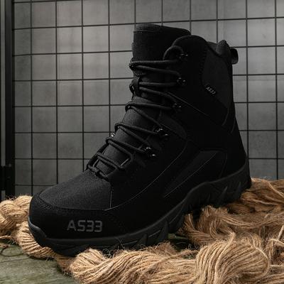 Outdoor Training Kampfstiefel Herren Sicherheit Bequem Atmungsaktiv Herren Stiefeletten Taktische Wasserdichte Kletterstiefel Wanderschuh