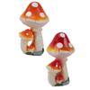 Mushroom Garden Decor Resin Exquisite 3 Mushrooms Decorative Mushroom Garden Ornament Easy To Maintain  for Garden