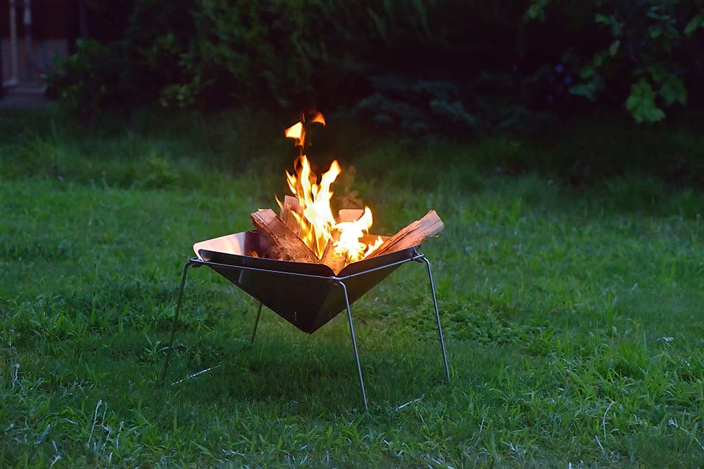 Tamahashi Stainless Steel Fire Pit Made in UC-207 (Grill Set) - Tsubame-Sanjo