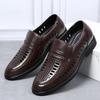 Leather Sandals Men's Genuine Leather Summer Men's Business Dress Hollow Brown Deodorant Cowhide Hole Middle-aged and Elderly Father Shoes