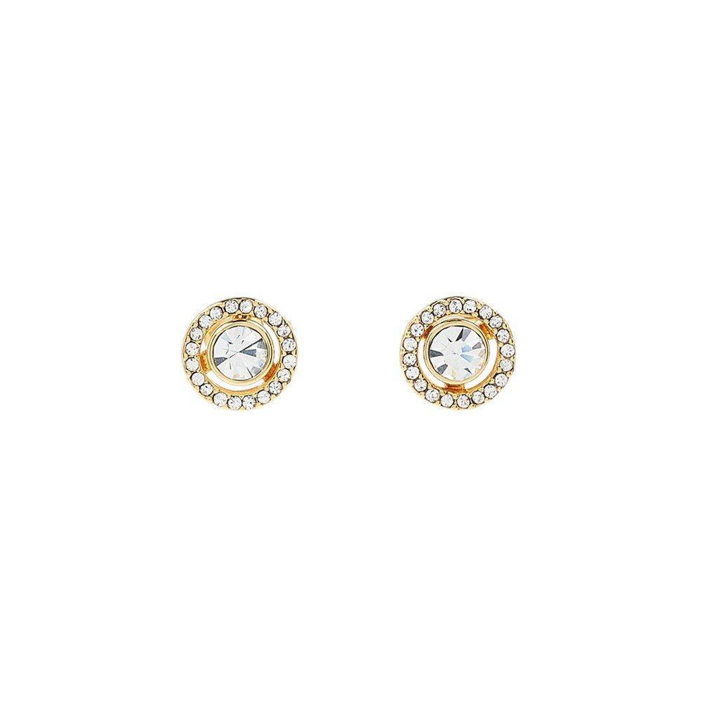 [Coach] Halo Pave Stud Earrings C9324 Gold 72583