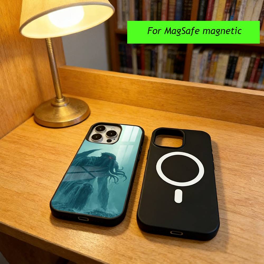 Mythos Art CTHULHU Phone Case For iPhone17,16,15,14,13,12,11 Plus,Pro Magnetic For Magsafe Wireless Charging